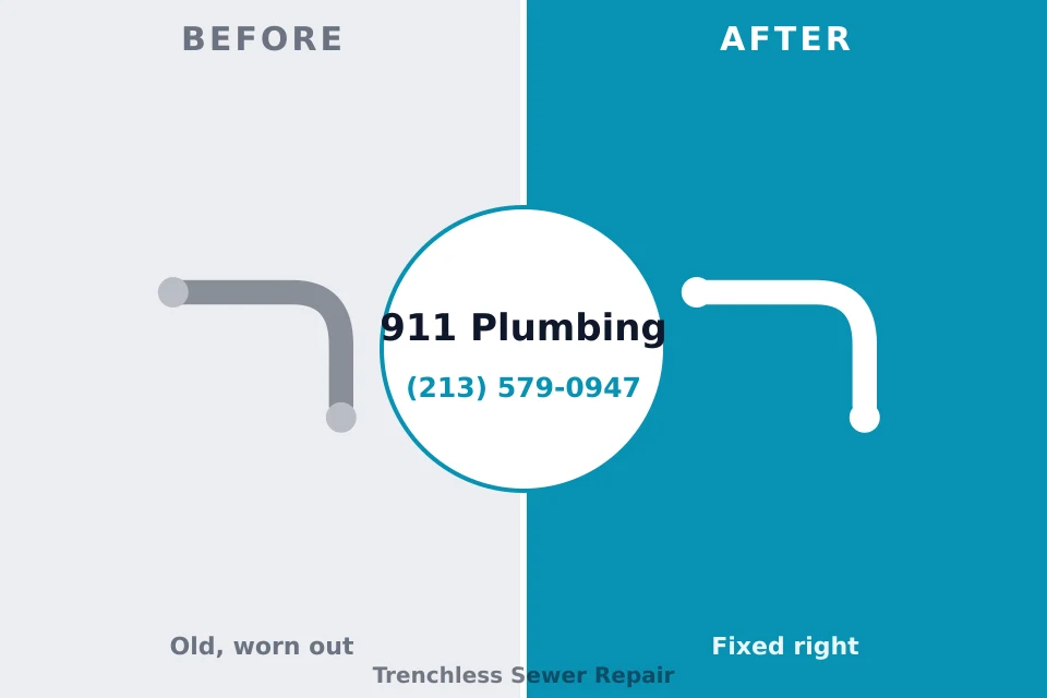 Before and after: plumbing company Granville, OH